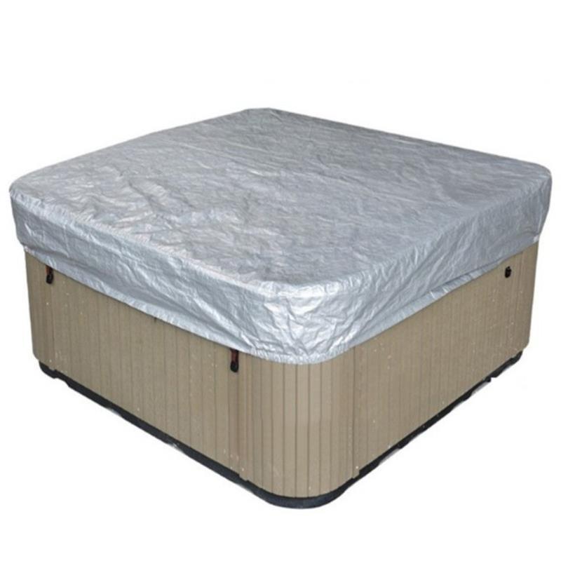 Outdoor Square Bathtub Waterproof Cover Outdoor Canopy Daily Chemical Cover Dust Cover Silver Pastebrushing Rainproof