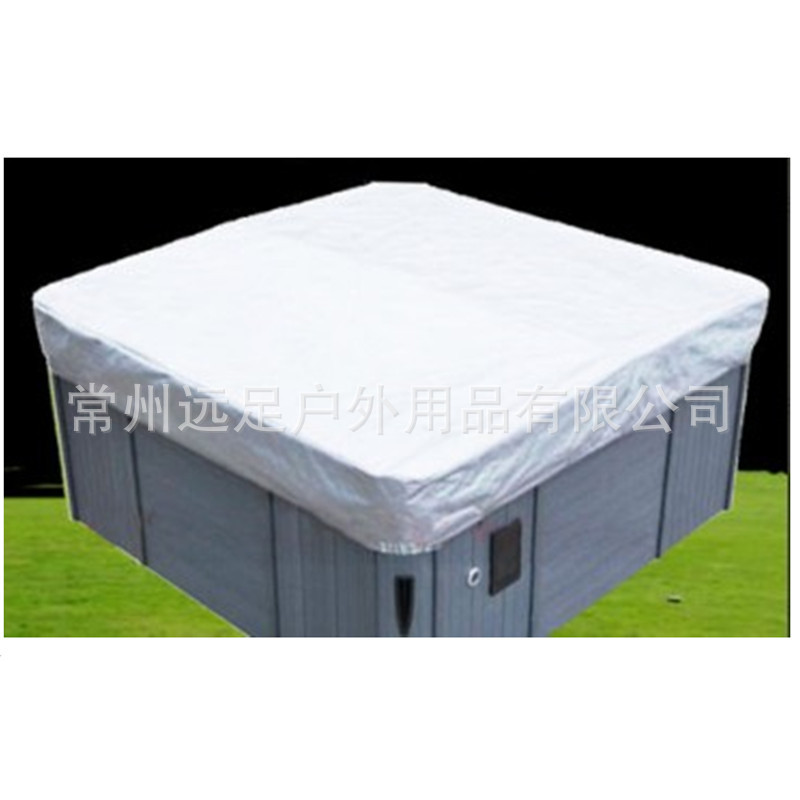 Outdoor Square Bathtub Waterproof Cover Outdoor Canopy Daily Chemical Cover Dust Cover Silver Pastebrushing Rainproof
