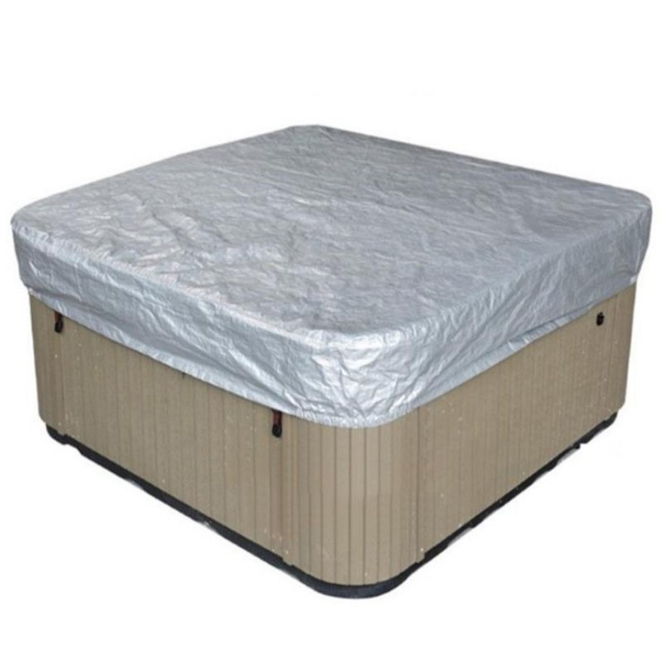 Outdoor Square Bathtub Waterproof Cover Outdoor Canopy Daily Chemical Cover Dust Cover Silver Pastebrushing Rainproof