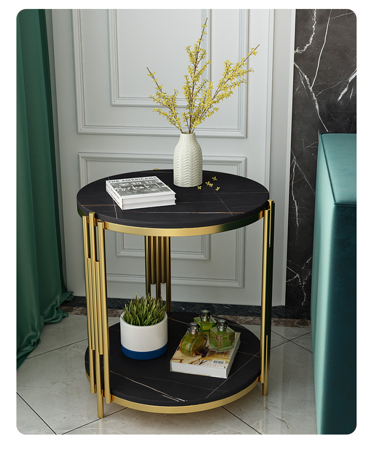 2021 Nordic Side Table Mild Luxury Marble Stone Plate Living Room Sofa Corner Table Side Table Balcony Small round Table 2021 Nordic Side Table Mild Luxury Marble Stone Plate Living Room Sofa Corner Table Side Table Balcony Small round Table