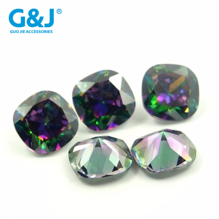 Zhengfang round corner fat square crystal zircon non - pointed square stone claw diamond Zhengfang round corner fat square crystal zircon non - pointed square stone claw diamond