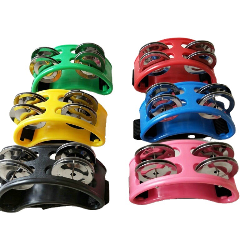 Supply African Drum Cajon Drum Accompaniment Musical Instrument Foot Bell Orff Percussion Instrument Double Row Foot Rattle