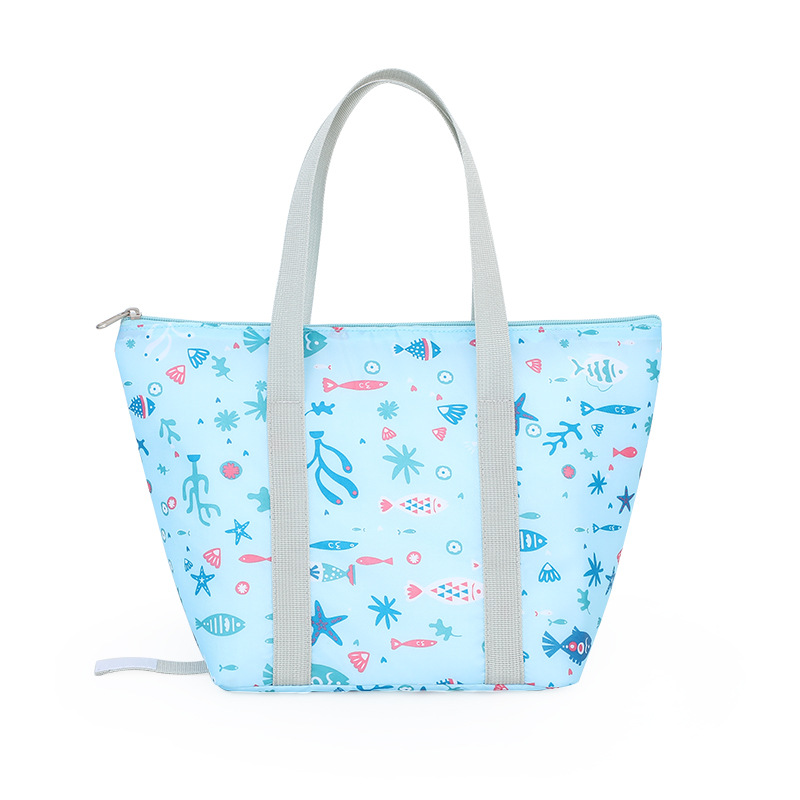 Students Lunch Box Bags Thick Handbag Lunch Bag Folding Insulation Bag Outdoor Thermal Fresh-Keeping Lunch Bag Picnic Bag