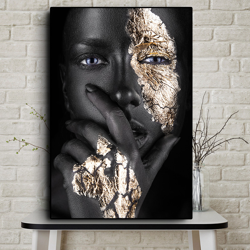 Modern Home Single African Woman Frameless Painting Canvas Wall Painting and Mural Decoration Spray Painting CrossBorder Modern Home Single African Woman Frameless Painting Canvas Wall Painting and Mural Decoration Spray Painting CrossBorder
