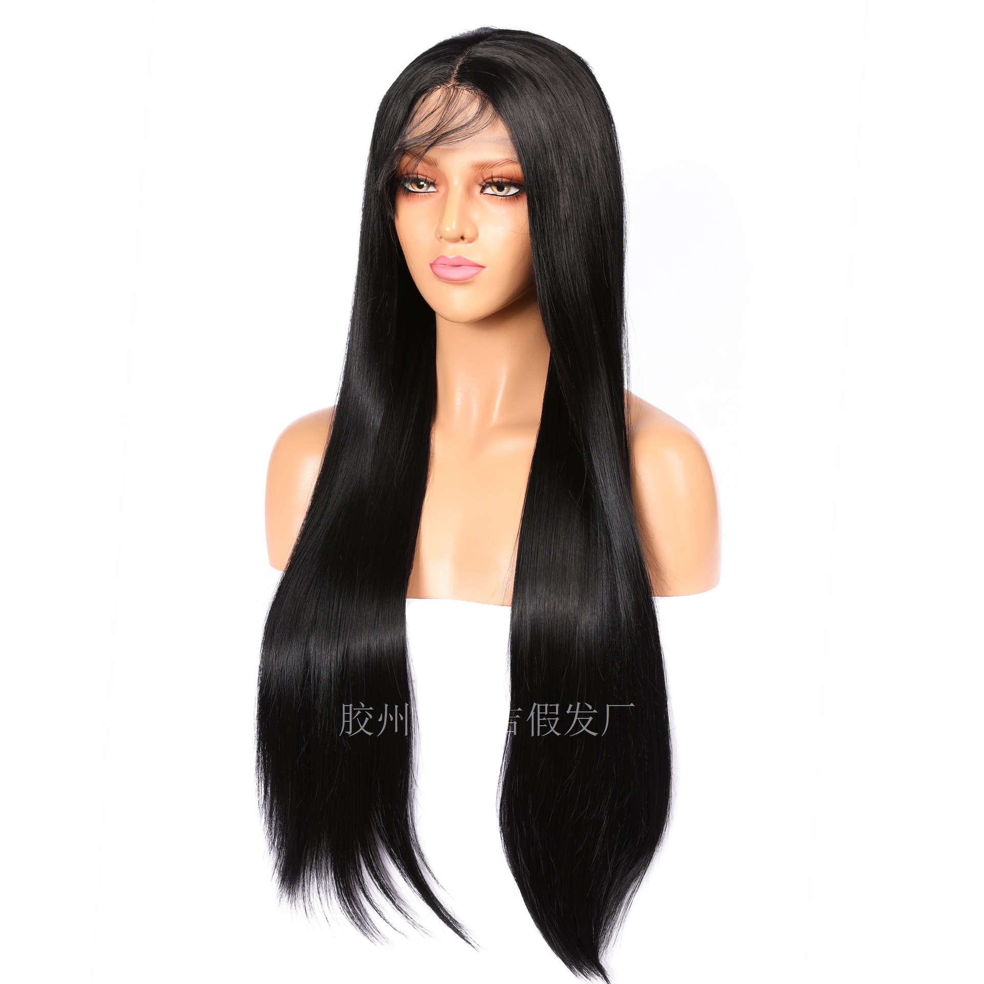 Wig European and American Ladies Wig Long Straight Hair Front Lace Chemical Fiber Women's Wig Head Cover T Lace Spot Wig Wig European and American Ladies Wig Long Straight Hair Front Lace Chemical Fiber Women's Wig Head Cover T Lace Spot Wig