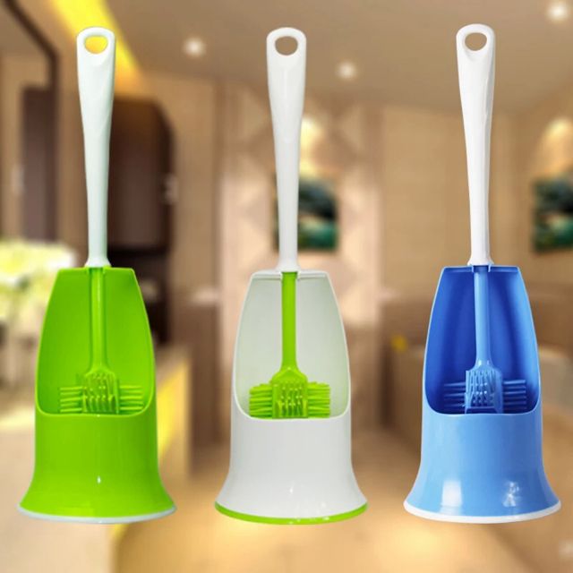 Toilet with base durable Toilet brush creative nanometer soft wool Toilet wiper rack set brush