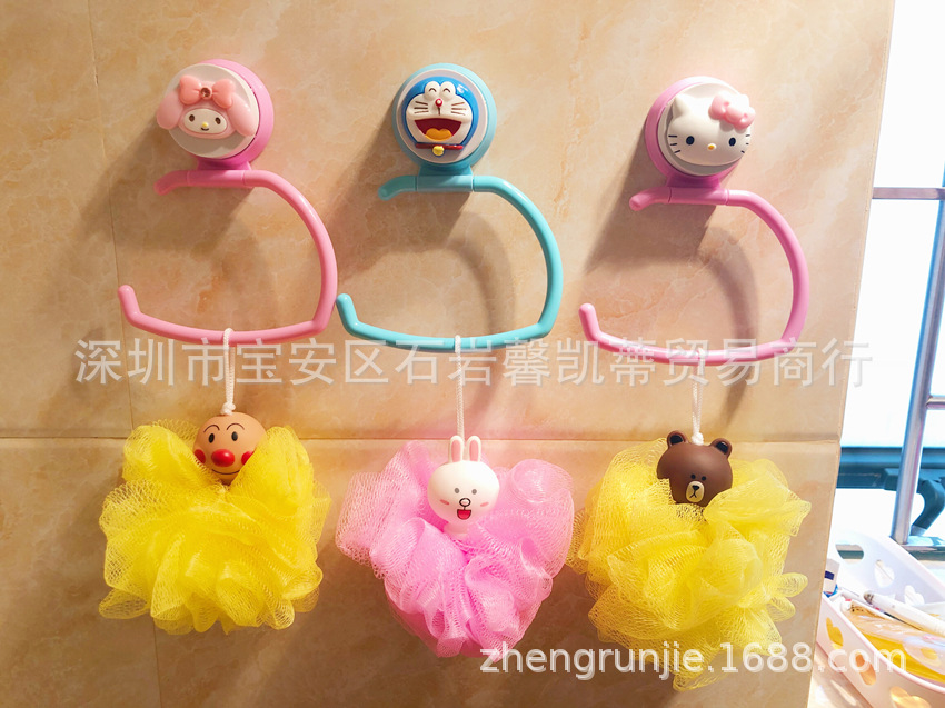 Cute cat.K cat bathroom sucker towel rack jingle bathroom roll tissue hook multifunction hook Cute cat.K cat bathroom sucker towel rack jingle bathroom roll tissue hook multifunction hook