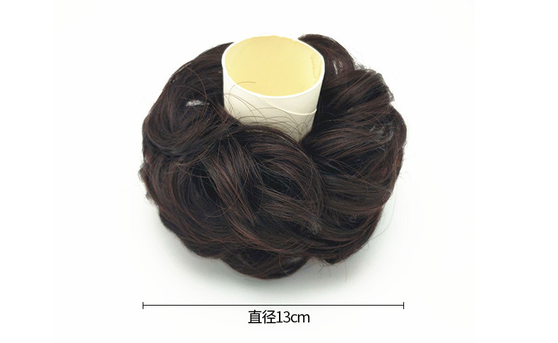 Factory Direct Supply Wig Hair Band Bun Wig Curly Hair Rubber Band Matte High-Temperature Fiber Updo Hair in Stock