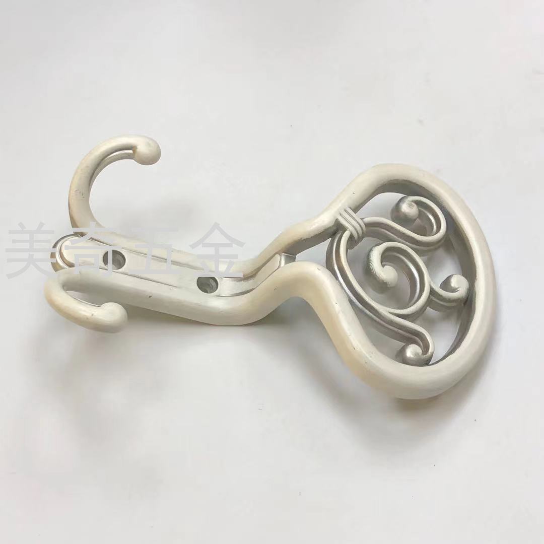 Hallway Living Room Clothes Hook Alloy Clothes Hook Double Clothes Hook Metal Clothes Hook Wardrobe and Cabinet Cabinet Door Clothes Hook
