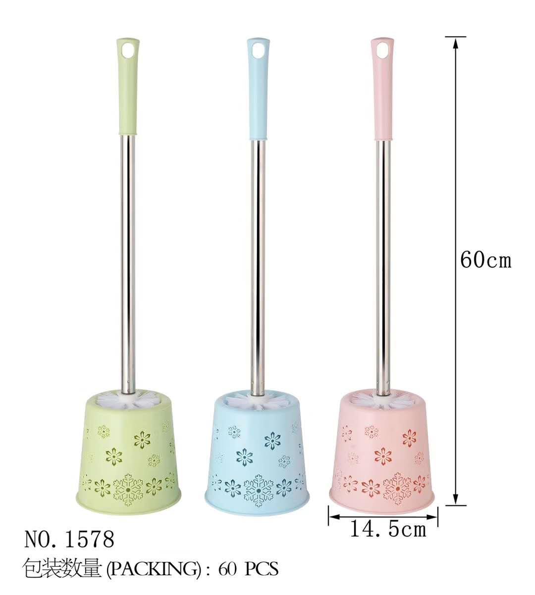 Plastic Cleaning Ball Toilet Brush Pink Agent to Join