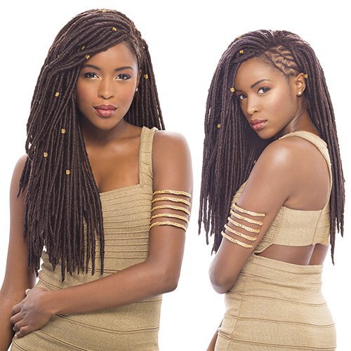 2x Mambo Faux Locs Twist Crochet Black Hair Extension Dirty Braid African Wig Wholesale