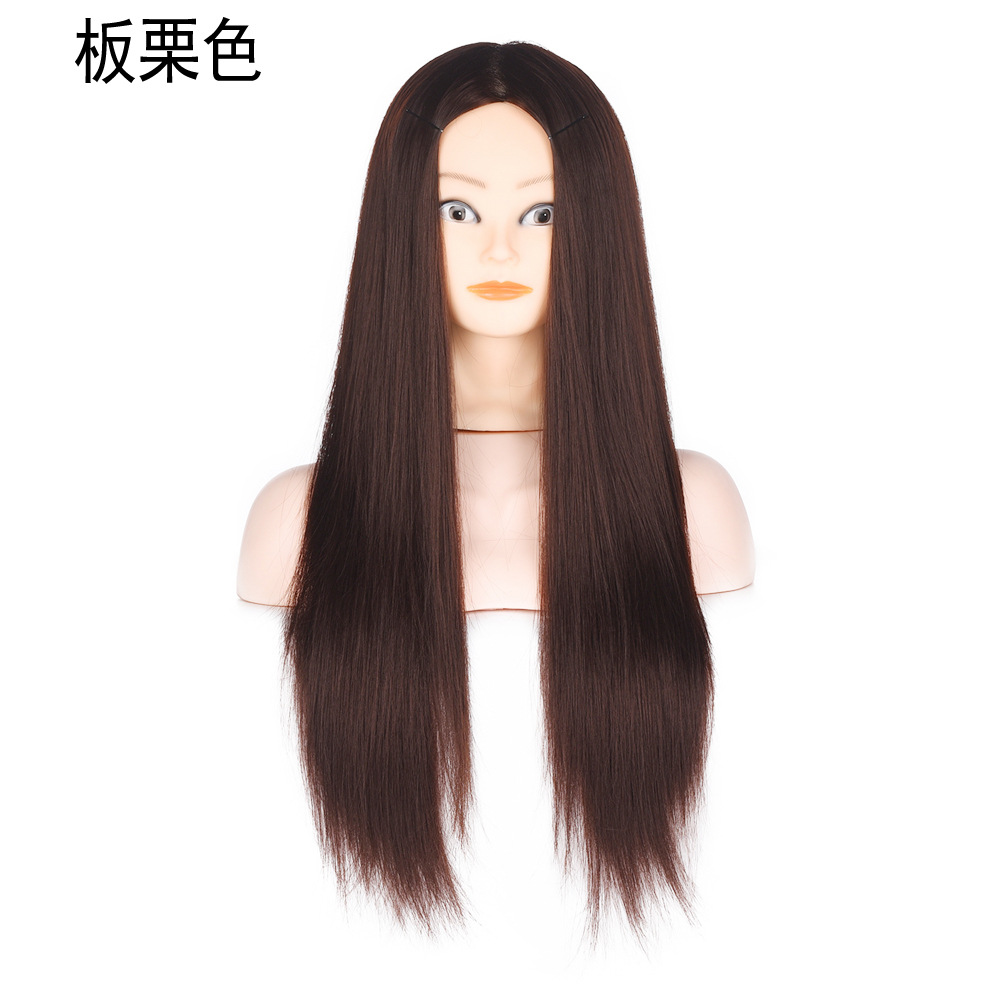 Wig Model Head Up-Do Braided Hair Hair Practice Head Wig Head Model Wig Head Model for Hairdressing and Haircut