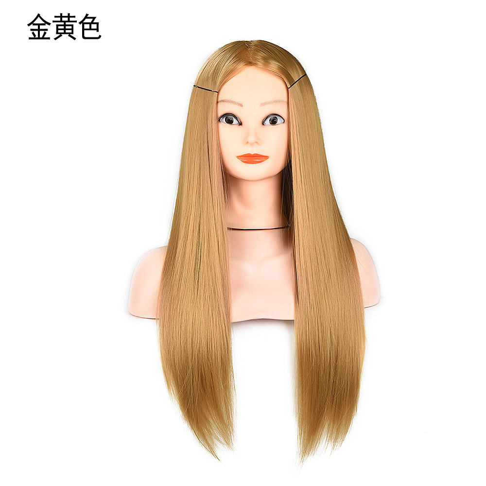 Wig Model Head Up-Do Braided Hair Hair Practice Head Wig Head Model Wig Head Model for Hairdressing and Haircut