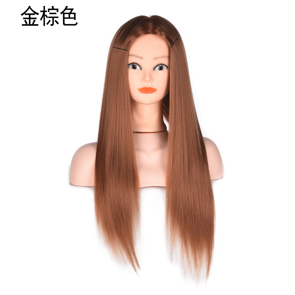 Wig Model Head Up-Do Braided Hair Hair Practice Head Wig Head Model Wig Head Model for Hairdressing and Haircut