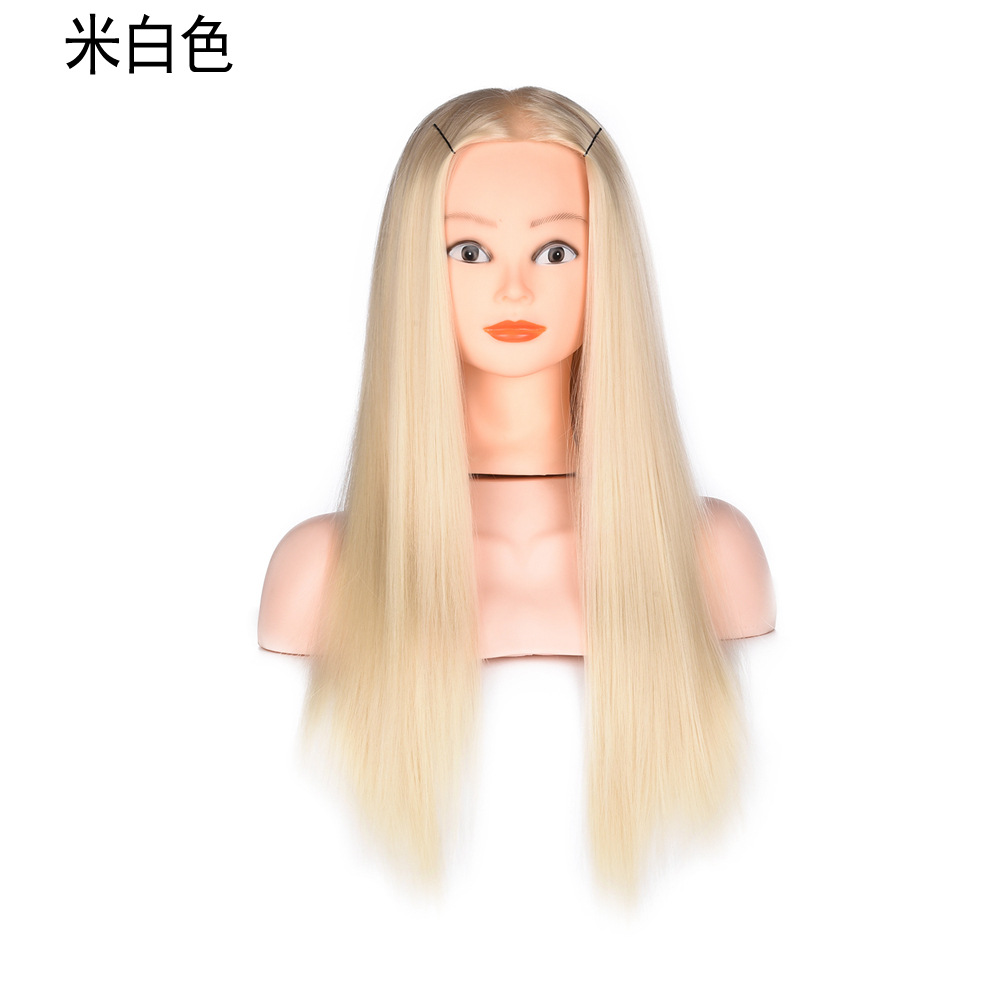 Wig Model Head Up-Do Braided Hair Hair Practice Head Wig Head Model Wig Head Model for Hairdressing and Haircut