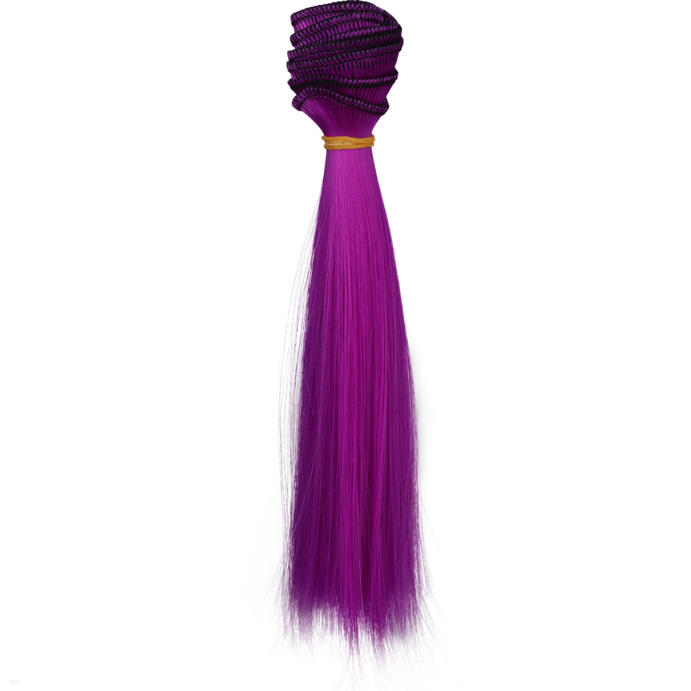 New Hot Sale BJD SD Keer Ye Luoli Doll High-Temperature Fiber Multicolor Wig Color Hair Pack Straight Hair 15cm