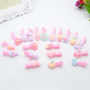 Hot Sale Small Claw Clip Beaded Color Wig Dough-Twist Style Plaits Children's Festival Performance Hair Accessories Straight Hair Hair Ring Headdress