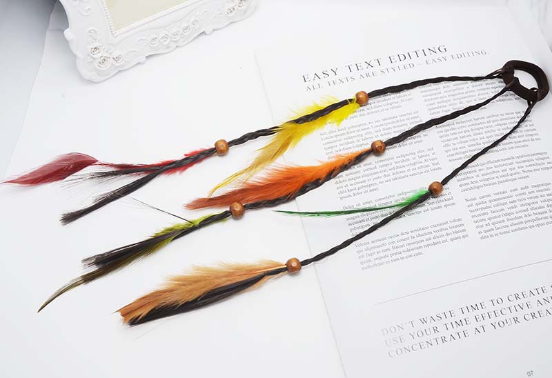 Hot Sale Small Claw Clip Beaded Color Wig Dough-Twist Style Plaits Children's Festival Performance Hair Accessories Straight Hair Hair Ring Headdress