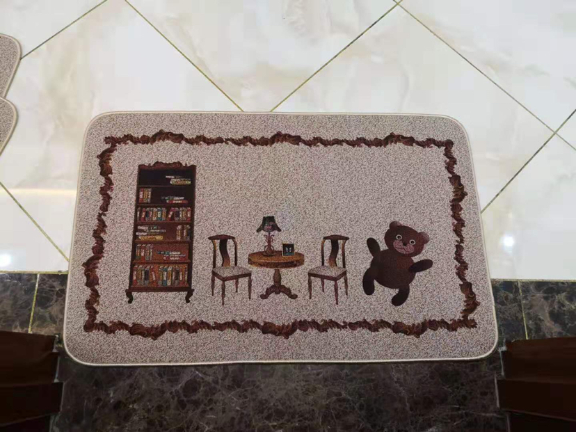 Rubber Non-Slip Door Mat Linen Door Mat Kitchen Non-Slip Mat