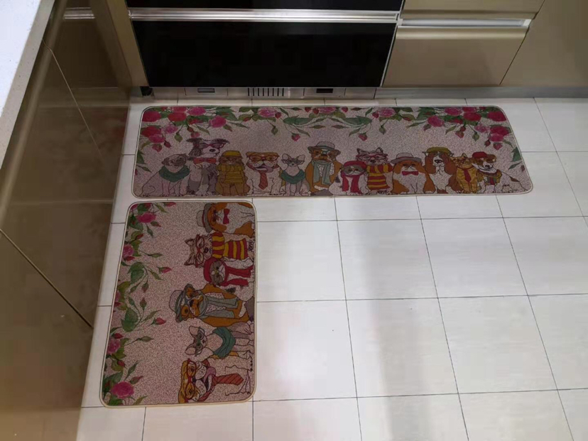 Rubber Non-Slip Door Mat Linen Door Mat Kitchen Non-Slip Mat