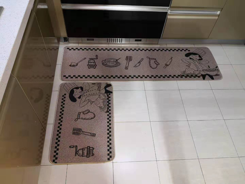 Rubber Non-Slip Door Mat Linen Door Mat Kitchen Non-Slip Mat