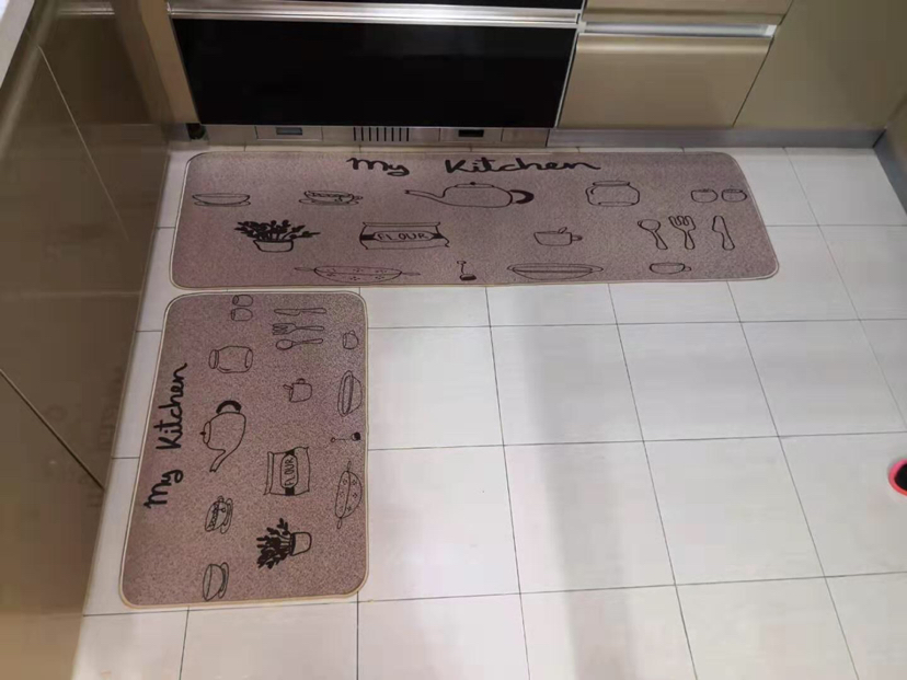 Rubber Non-Slip Door Mat Linen Door Mat Kitchen Non-Slip Mat