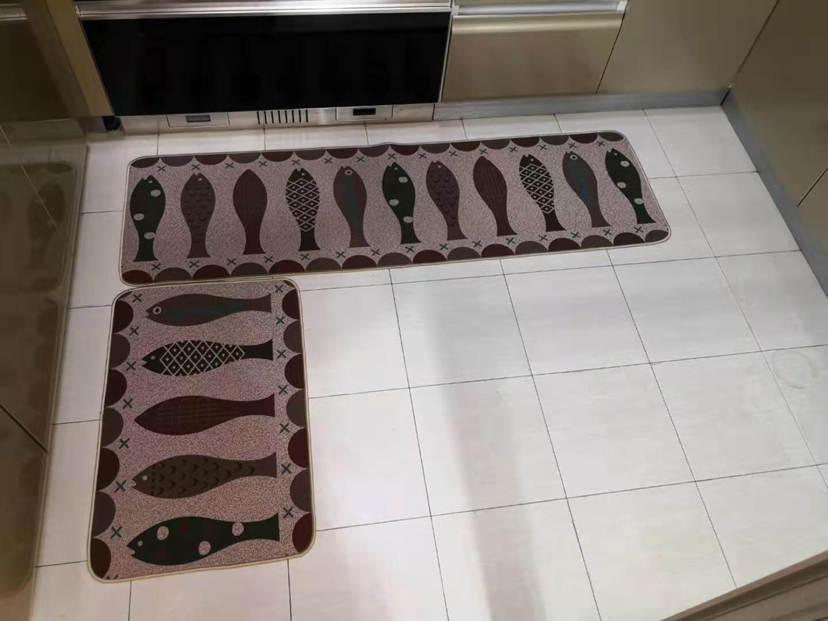 Rubber Non-Slip Door Mat Linen Door Mat Kitchen Non-Slip Mat