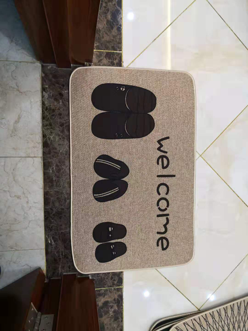 Rubber Non-Slip Door Mat Linen Door Mat Kitchen Non-Slip Mat