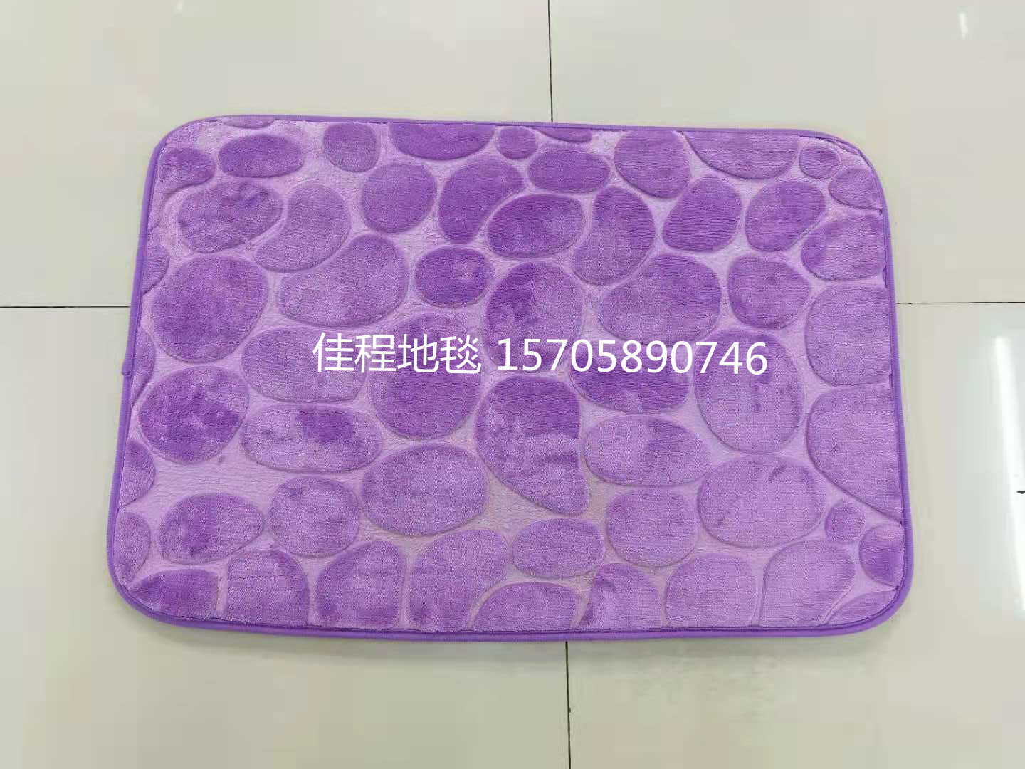 Flannel Memory Foam Embossed Floor Mat Water-Absorbing Non-Slip Mat Flannel Floor Mat Bedside Pad Memory Mat Door Mat