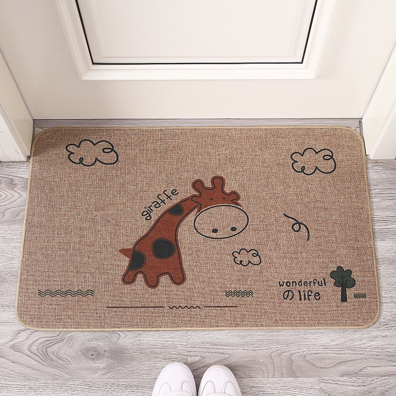 Household Household Outdoor Floor Mat Linen Floor Mat Door Mat Rubber Mat Non-Slip Mat Four Seasons 45*70