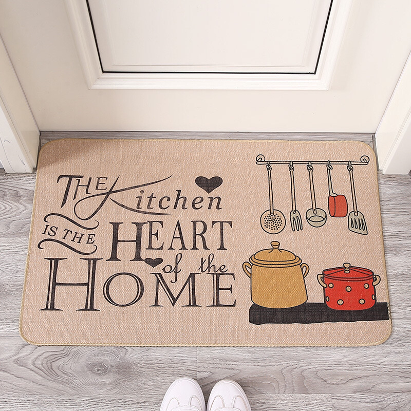 Household Household Outdoor Floor Mat Linen Floor Mat Door Mat Rubber Mat Non-Slip Mat Four Seasons 45*70