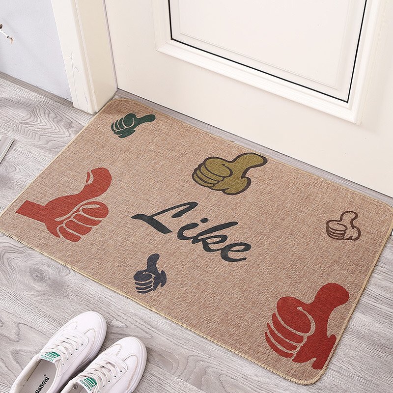 Household Household Outdoor Floor Mat Linen Floor Mat Door Mat Rubber Mat Non-Slip Mat Four Seasons 45*70