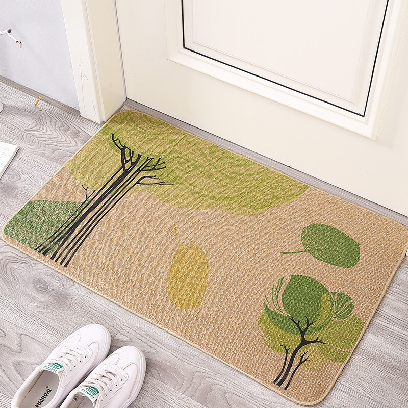 Household Household Outdoor Floor Mat Linen Floor Mat Door Mat Rubber Mat Non-Slip Mat Four Seasons 45*70