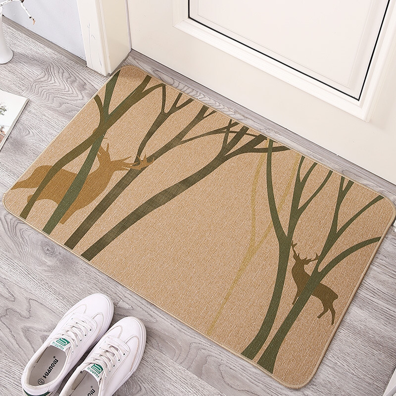 Household Household Outdoor Floor Mat Linen Floor Mat Door Mat Rubber Mat Non-Slip Mat Four Seasons 45*70