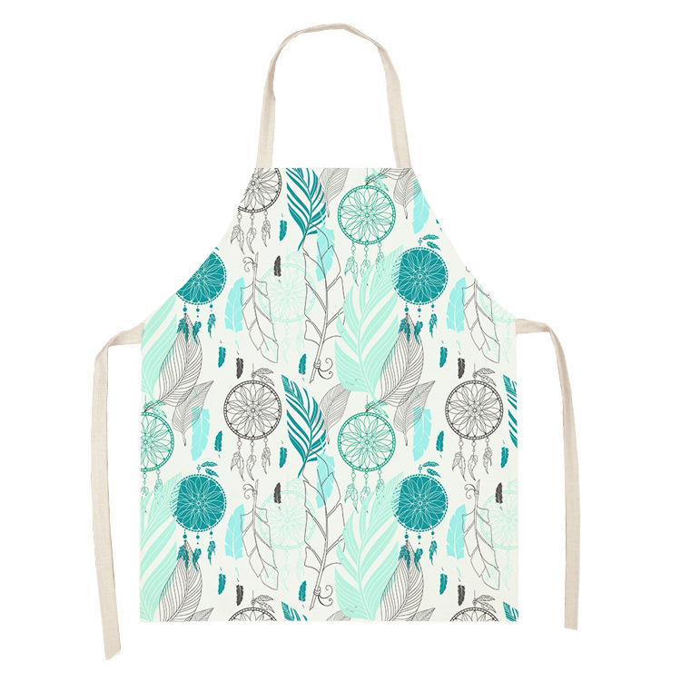 Amazon Digital Printing Dreamcatcher Linen Apron Erasable Hand Art Apron Studio Apron
