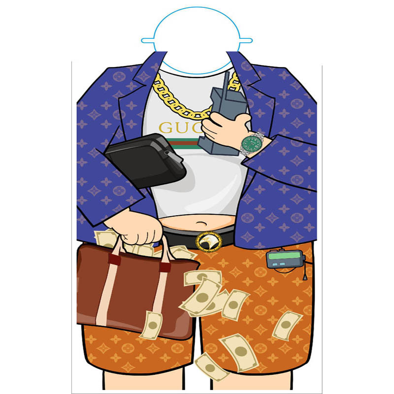 Customized Creative Plastic Apron Oil-Proof Hot Pot Barbecue Independent Packaging Protection Cloth Disposable Apron