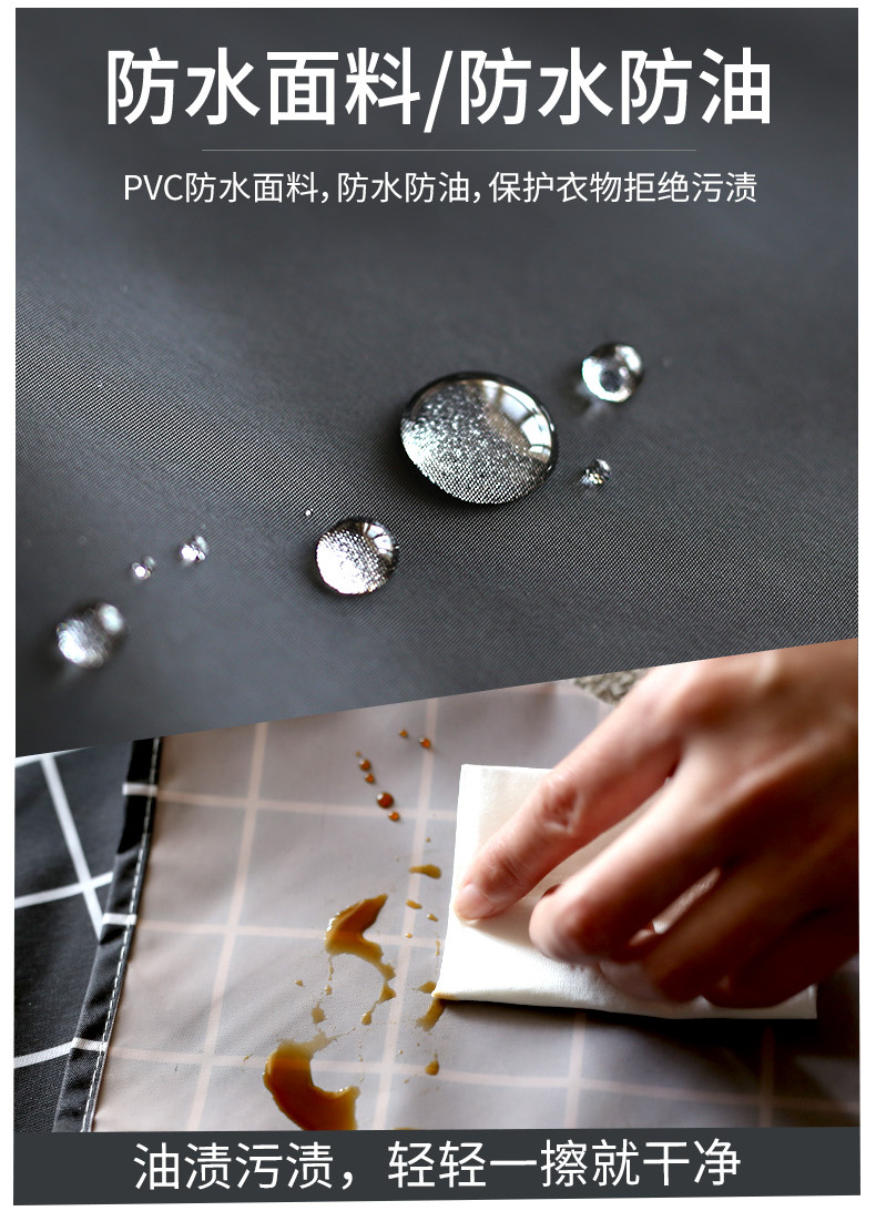 Internet Celebrity Erasable Hand Apron Waterproof Oil-Proof Home Daily Adult Kitchen Adjustable Halter Unisex Wholesale