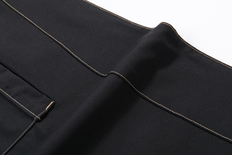 Plus-Sized Large 90cm Half Lengthened Canvas Half-Length Apron Dining Waiter Chef Khaki Work Apron