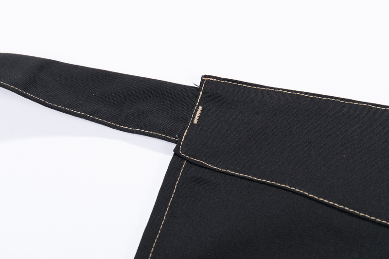 Plus-Sized Large 90cm Half Lengthened Canvas Half-Length Apron Dining Waiter Chef Khaki Work Apron