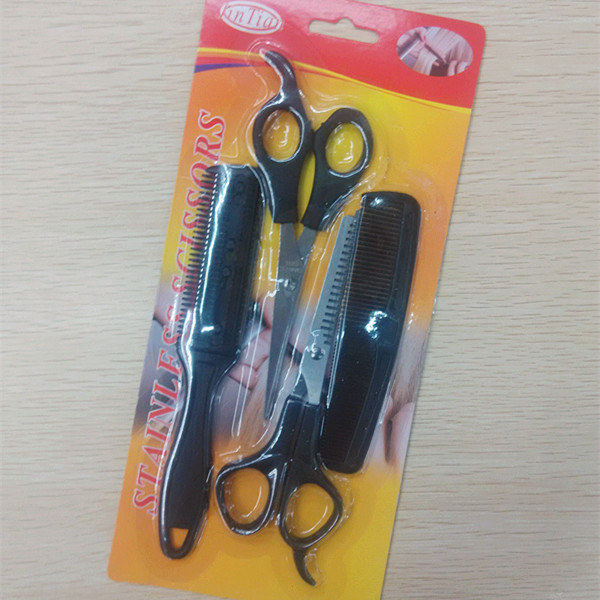 Hairdresser's scissors set of 4 pointed comb hair cutting Hairdressing Scissors set Hairdresser's scissors set of 4 pointed comb hair cutting Hairdressing Scissors set