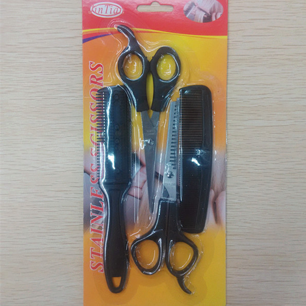 Hairdresser's scissors set of 4 pointed comb hair cutting Hairdressing Scissors set Hairdresser's scissors set of 4 pointed comb hair cutting Hairdressing Scissors set