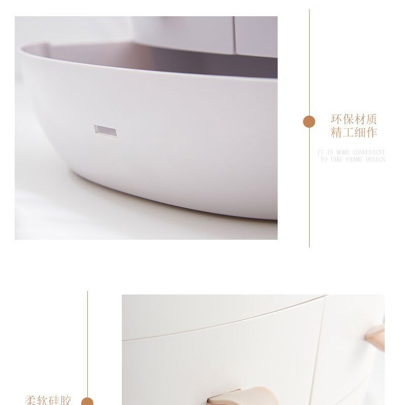 Internet Celebrity Cosmetics Storage Box Drawer Portable Transparent Desktop Skin Care Products Holder Dustproof Cosmetic Box