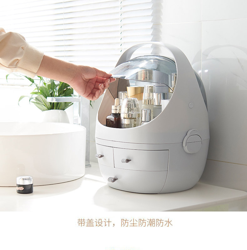 Internet Celebrity Cosmetics Storage Box Drawer Portable Transparent Desktop Skin Care Products Holder Dustproof Cosmetic Box