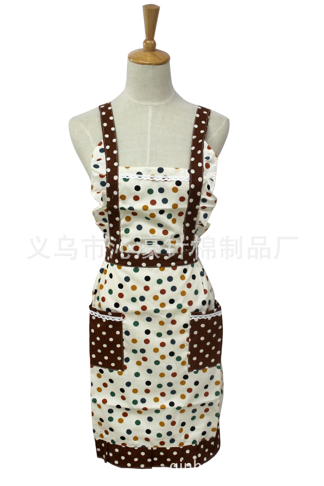 Foreign trade Princess apron Korean cotton waterproof floral apron home kitchen apron manufacturers wholesale 1204