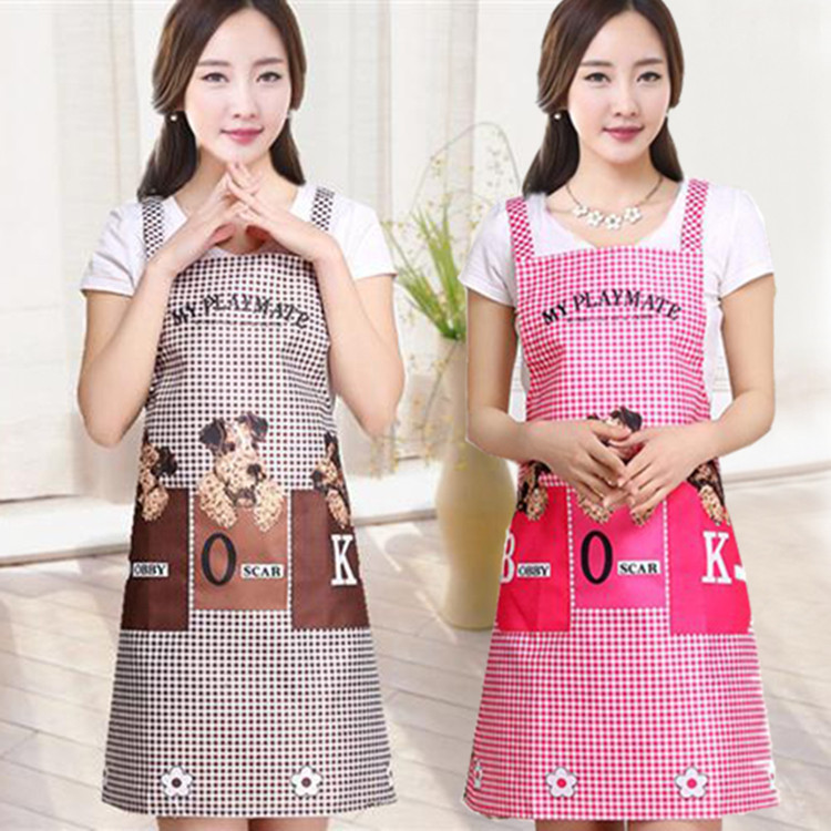 Kitchen Apron Women&#039;s Korean-Style Fashion Home Cooking Apron Strap Adult Cute Work Clothes for Work