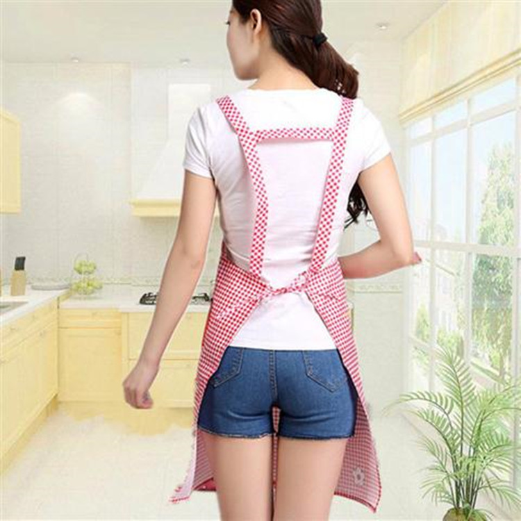 Kitchen Apron Women's Korean-Style Fashion Home Cooking Apron Strap Adult Cute Work Clothes for Work
