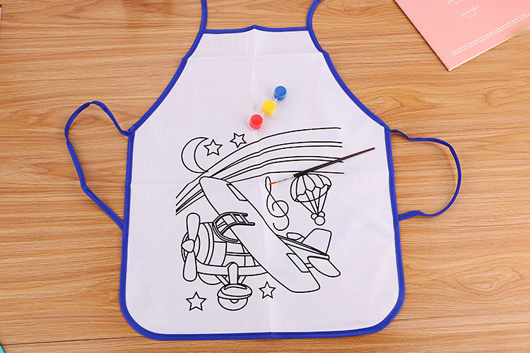 Creative Children's Student Education Color Filling Apron Kindergarten Handmade Color Filling Canvas Washable Canvas Manufacturer