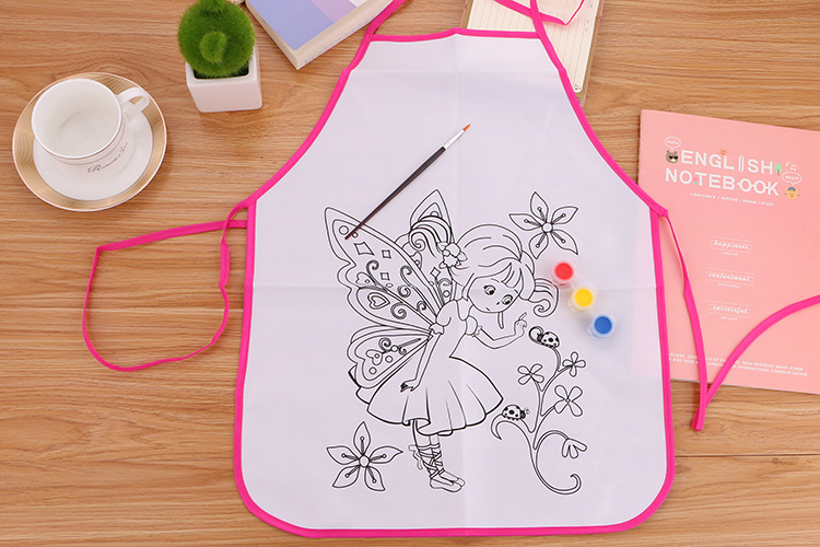 Creative Children's Student Education Color Filling Apron Kindergarten Handmade Color Filling Canvas Washable Canvas Manufacturer