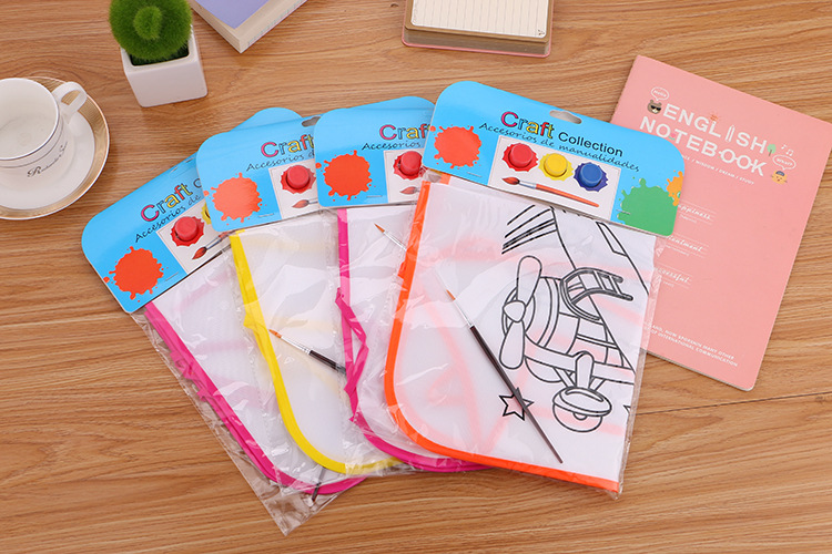 Creative Children's Student Education Color Filling Apron Kindergarten Handmade Color Filling Canvas Washable Canvas Manufacturer