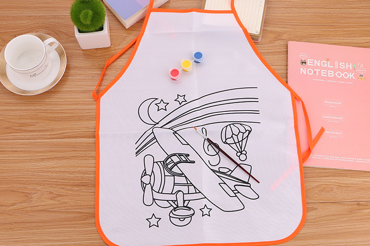 Creative Children's Student Education Color Filling Apron Kindergarten Handmade Color Filling Canvas Washable Canvas Manufacturer